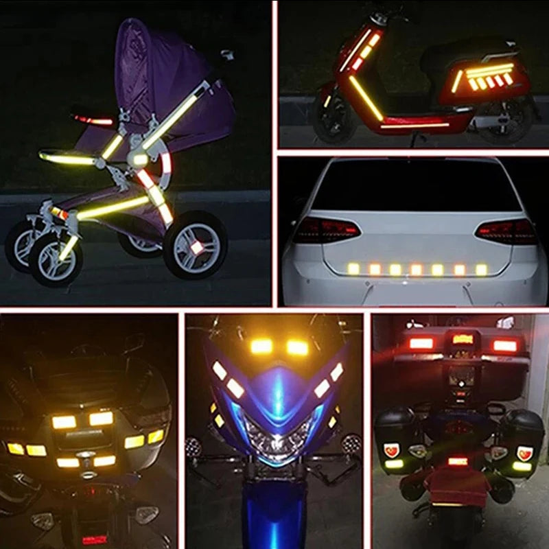 10PCS Car Bumper Reflective Safety Strips
