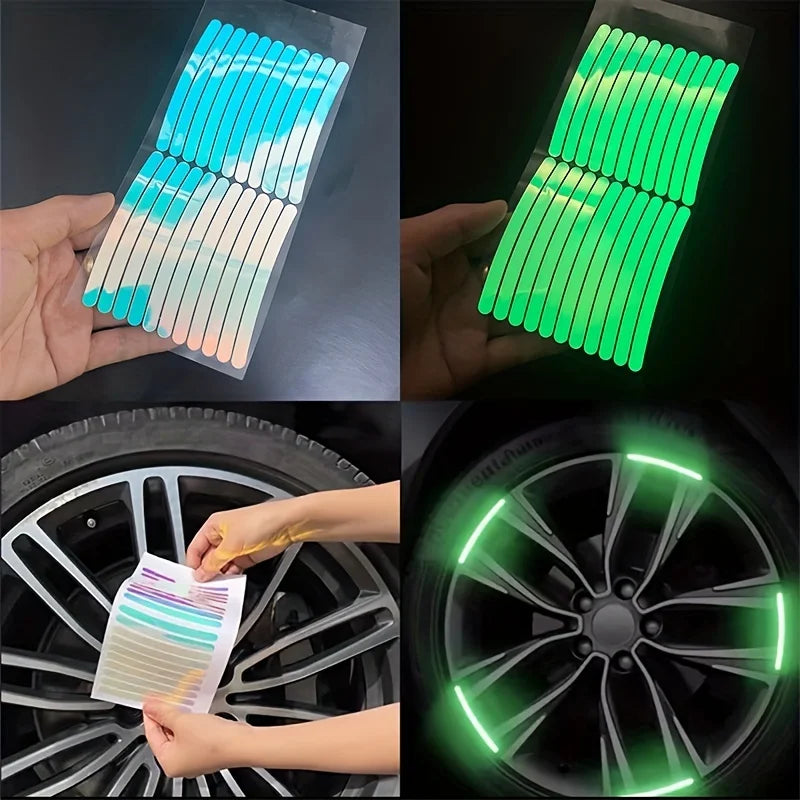 20PCS Car Wheel Reflective Stickers