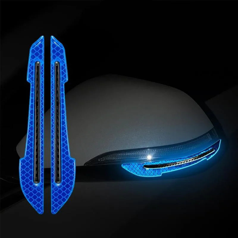 Reflective Car Safety Strips – Wheel Hub & Door Handle Warning Stickers
