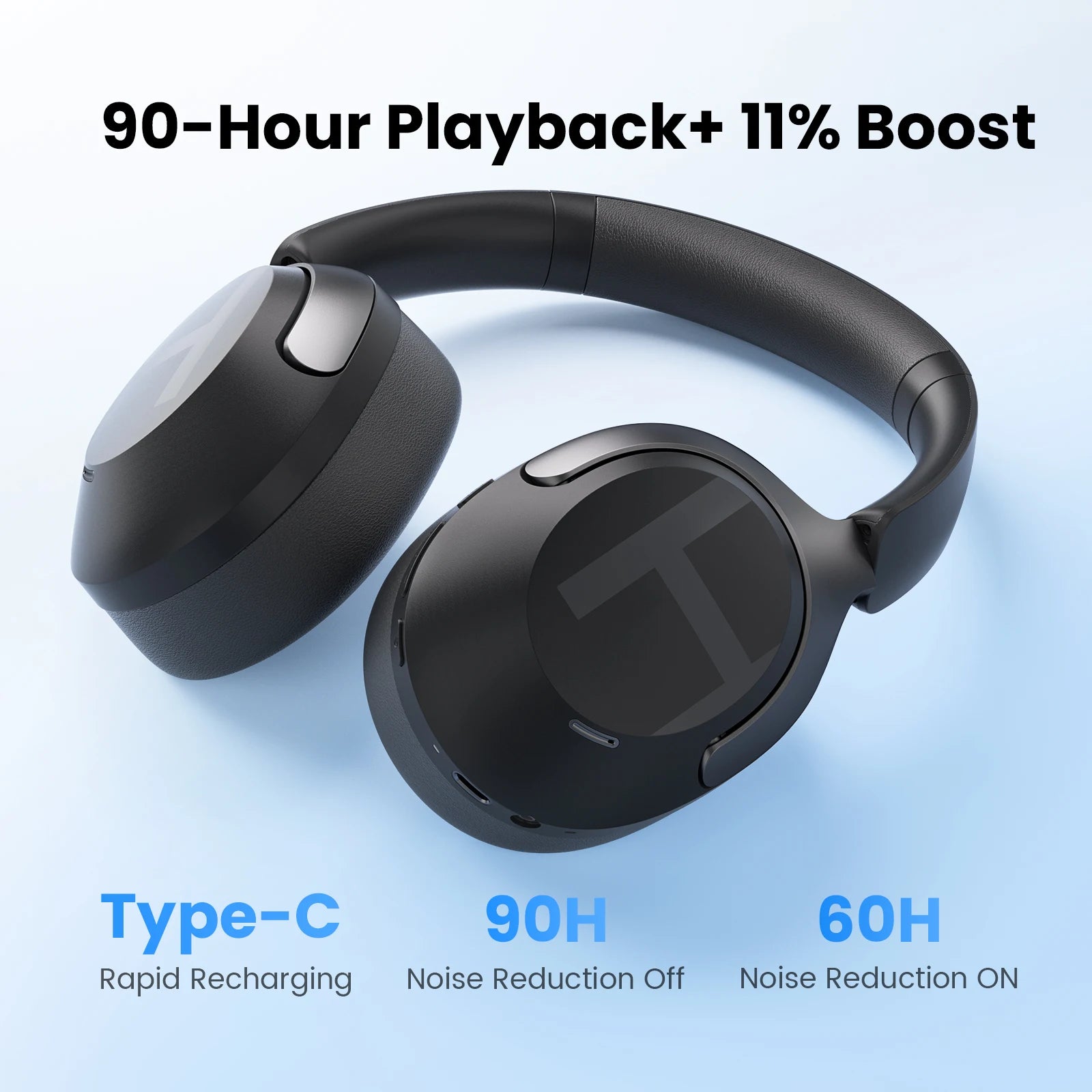 HAYLOU S40 ANC Wireless Over-Ear Headphones – Hi-Res Audio & 90H Battery