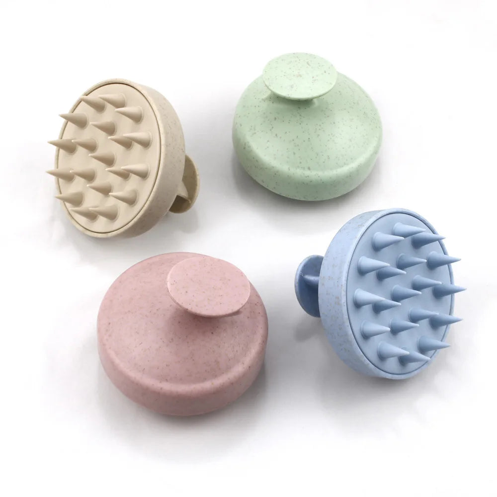 Silicone Shampoo Scalp Massage Brush – Hair & Body Exfoliating Scrubber