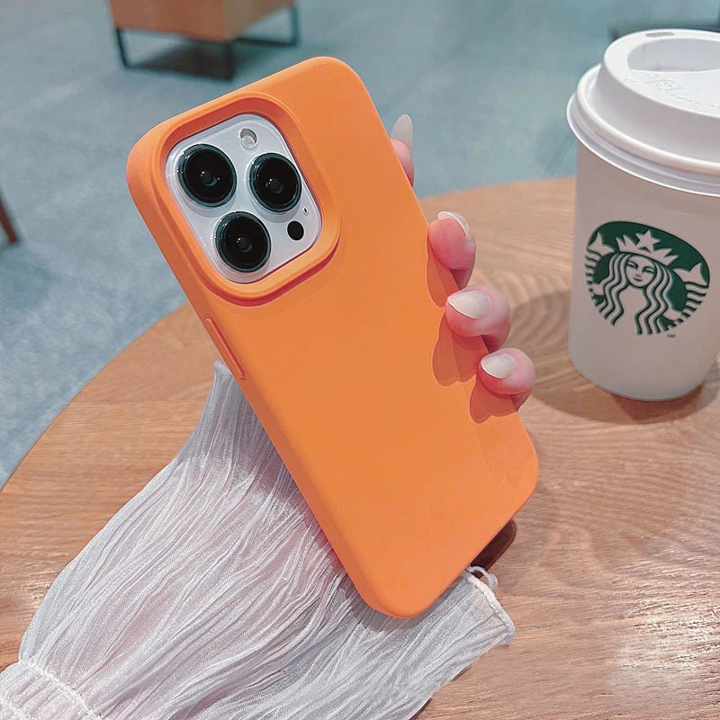 Liquid Silicone Phone Case – Full Coverage Protective Cover for iPhone