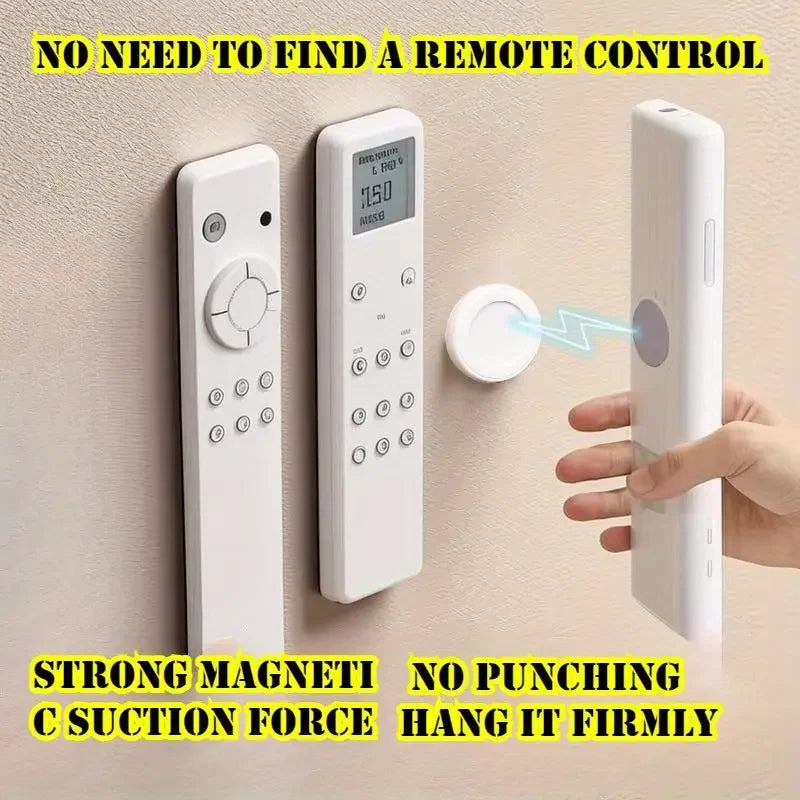 3-Pack Magnetic Remote Control Holders – No-Drill Wall Mount Organizer