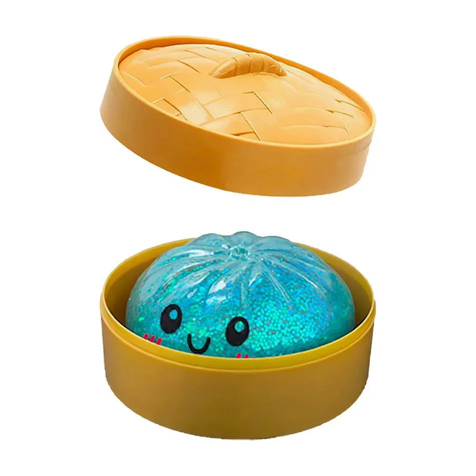 Glitter Dumpling Squishy – Sparkly Sensory Stress Relief Toy