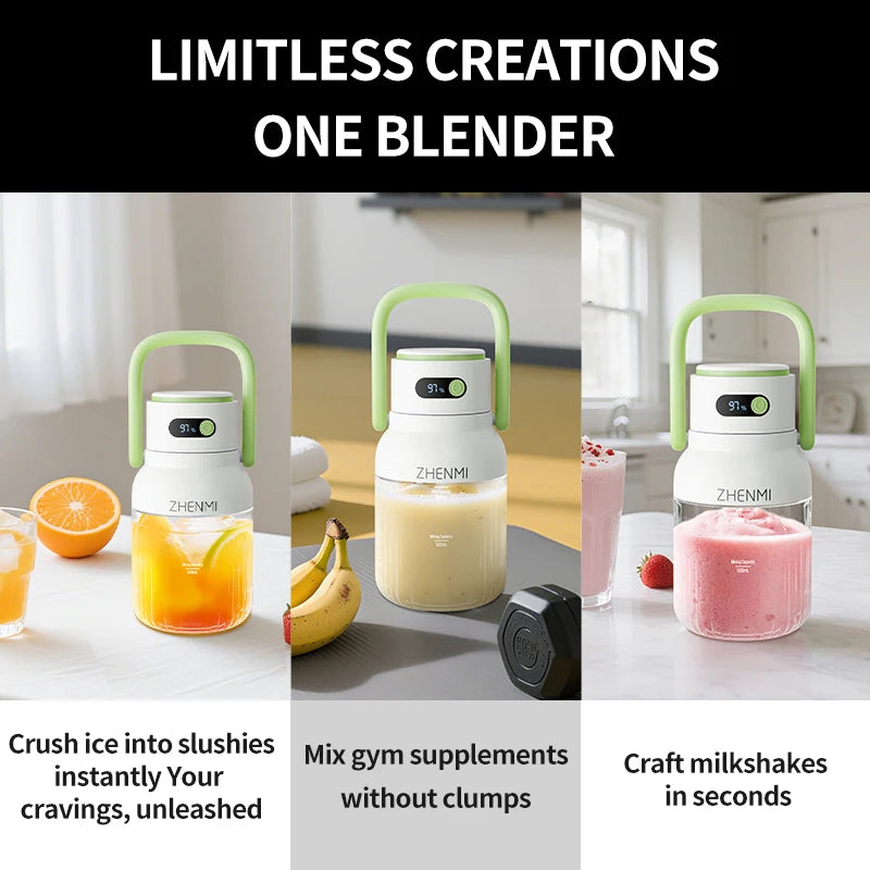 Portable Cordless Blender for Smoothies & Shakes