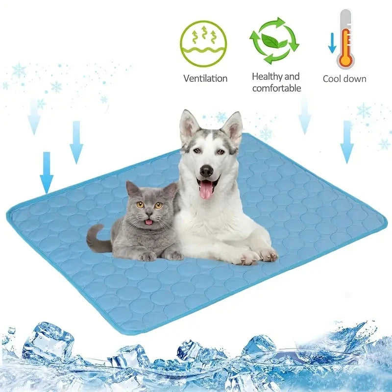 AURELLE Dog Cooling Mat – Self-Cooling Summer Pet Bed for Dogs & Cats