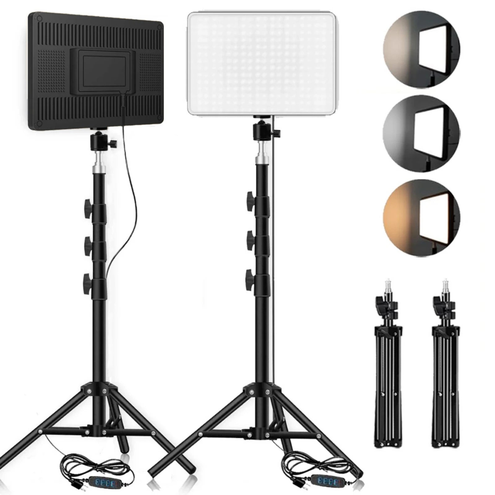LED Video Light with Tripod – Studio Lighting for Photography & Streaming