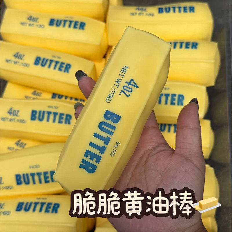 Butter Stick Squishy Stress Ball – Soft Squeeze Fidget Sensory Toy