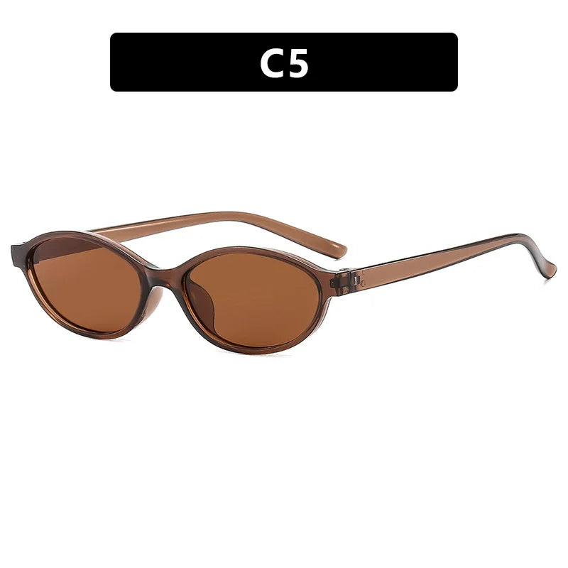 Retro Oval Cat Eye Sunglasses – UV400 Fashion Sunglasses for Women