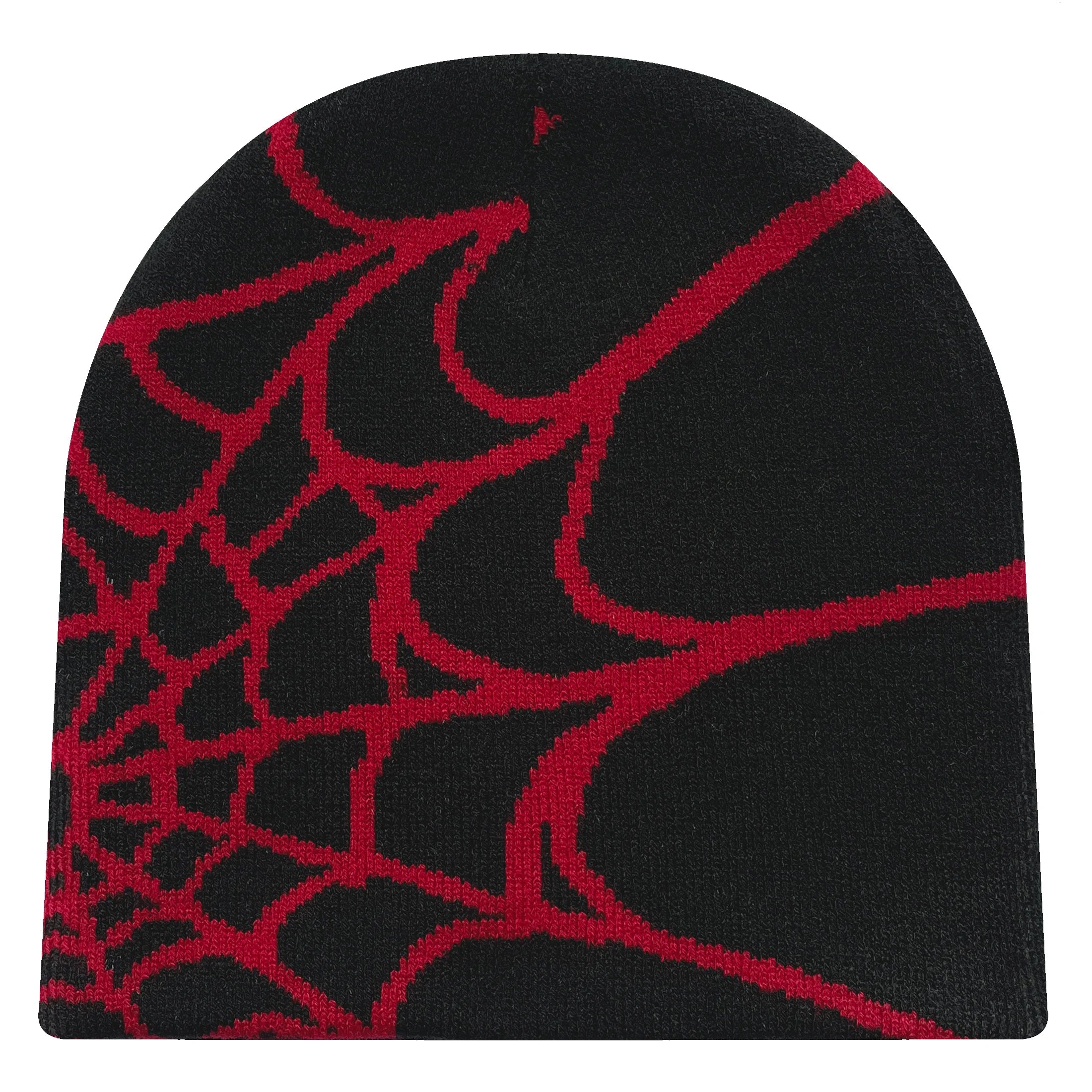 Y2K Spider Web Knit Beanie – Unisex Warm Winter Skull Cap