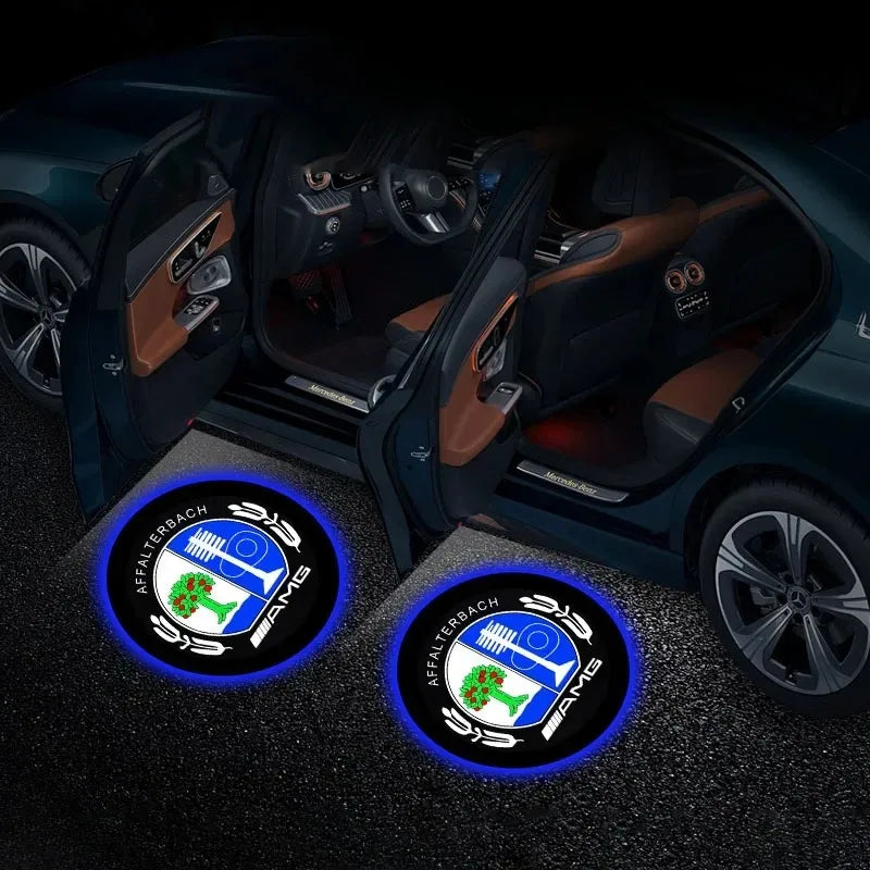 2PC Mercedes-Benz LED Door Welcome Projector Lights – Logo Shadow Lamps