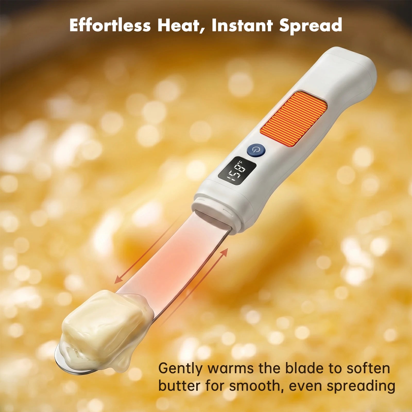 USB Rechargeable Heated Butter Knife – Electric Butter Spreader