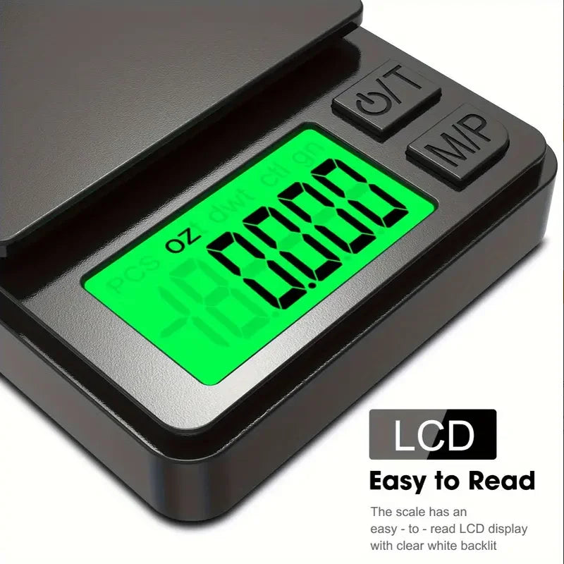 Precision Digital Pocket Scale – 1000g x 0.1g Mini Gram Scale