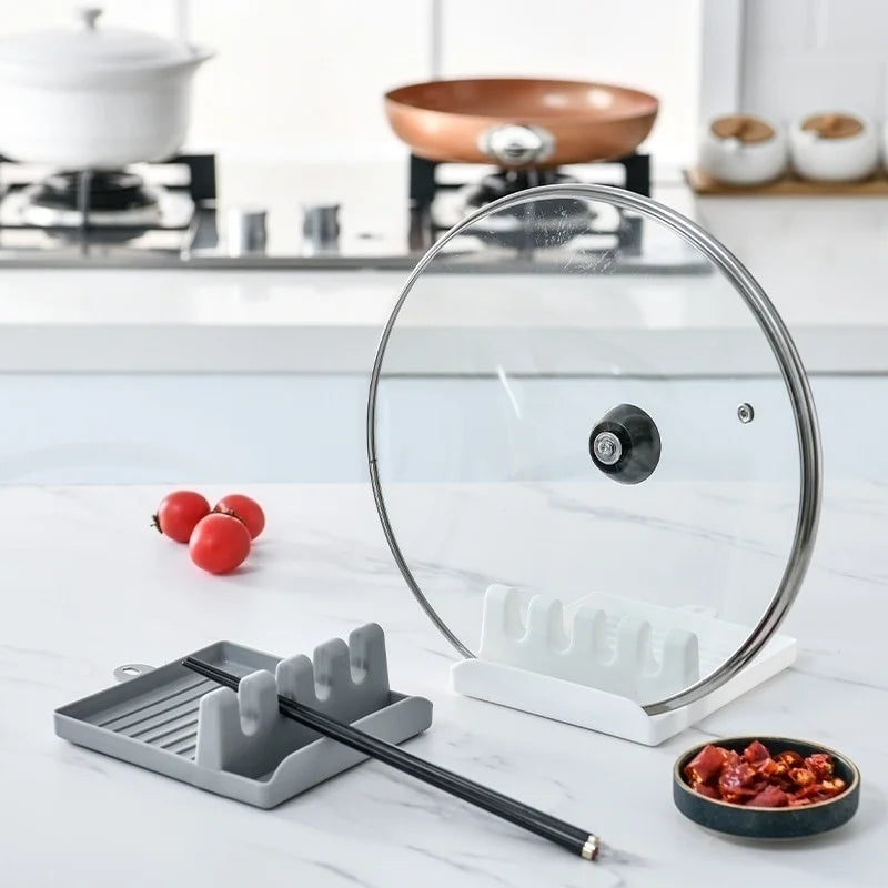 Kitchen Spoon Rest & Utensil Holder – Non-Slip Cooking Utensil Stand