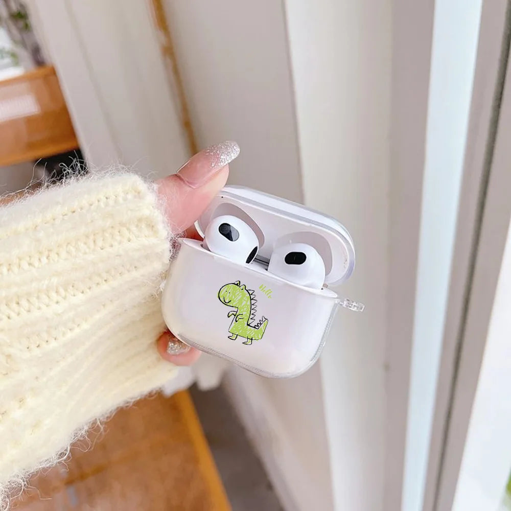 Animal Print TPU AirPods Case – Shockproof Protective Cover for AirPods