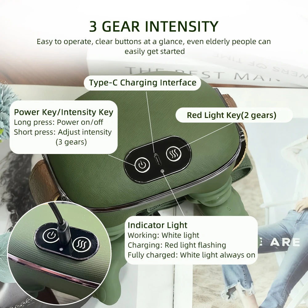 Wireless Neck & Shoulder Massager with 4D Kneading