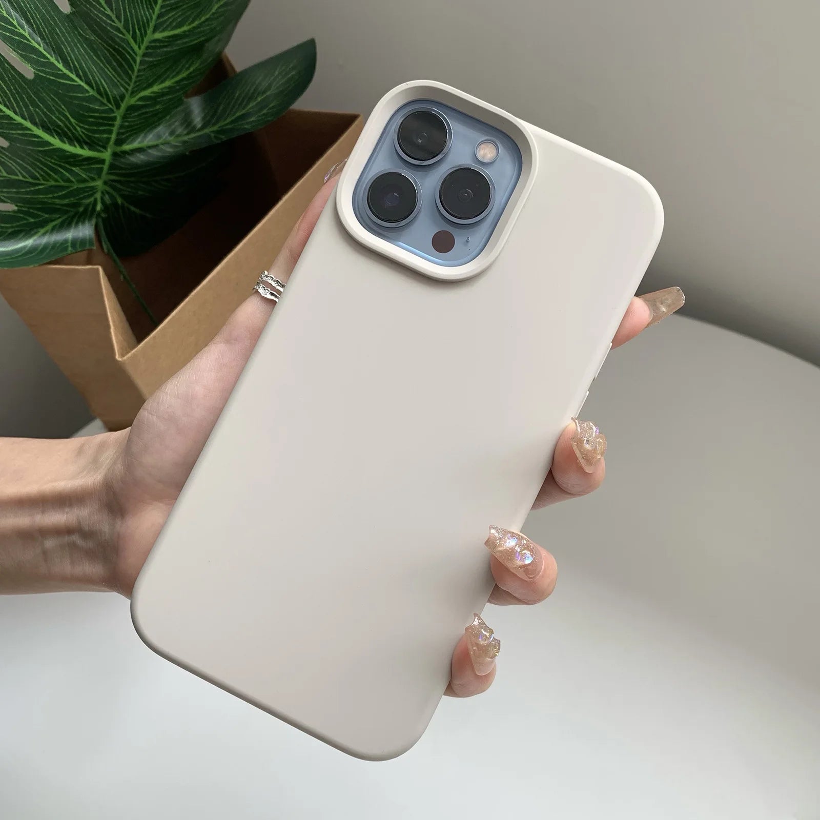 Liquid Silicone Phone Case – Full Coverage Protective Cover for iPhone