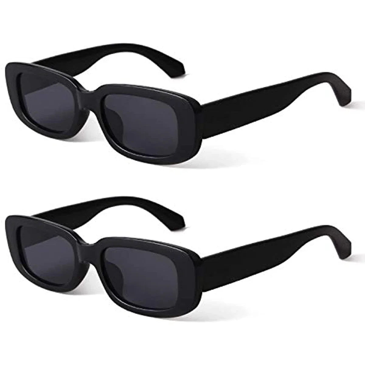 Retro Rectangle UV400 Sunglasses – Vintage Fashion Eyewear for Women & Men