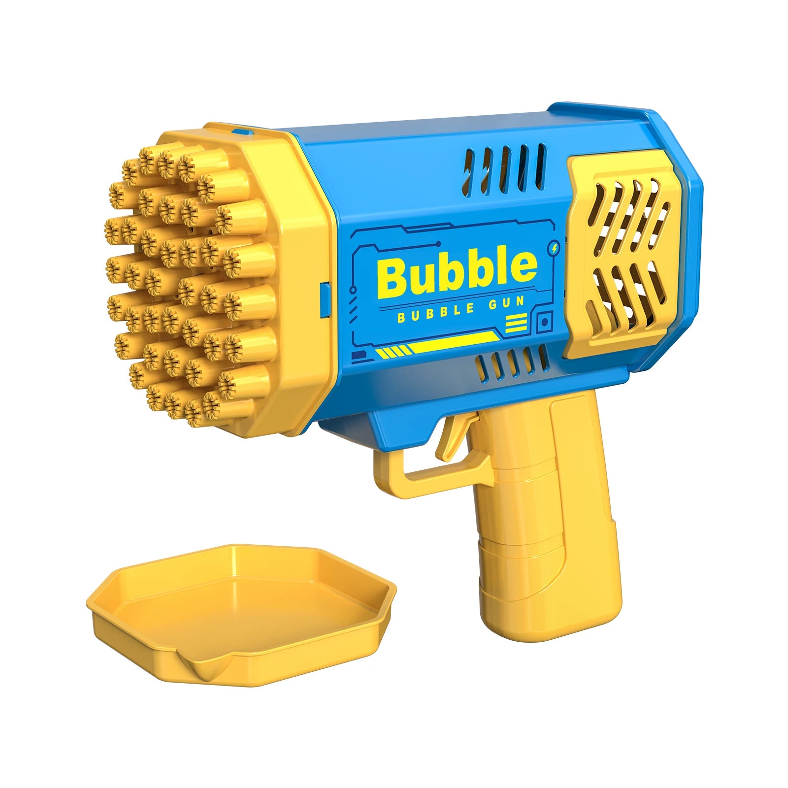 40-Hole Automatic Bubble Machine with LED Lights – Outdoor Bubble Blower for Kids