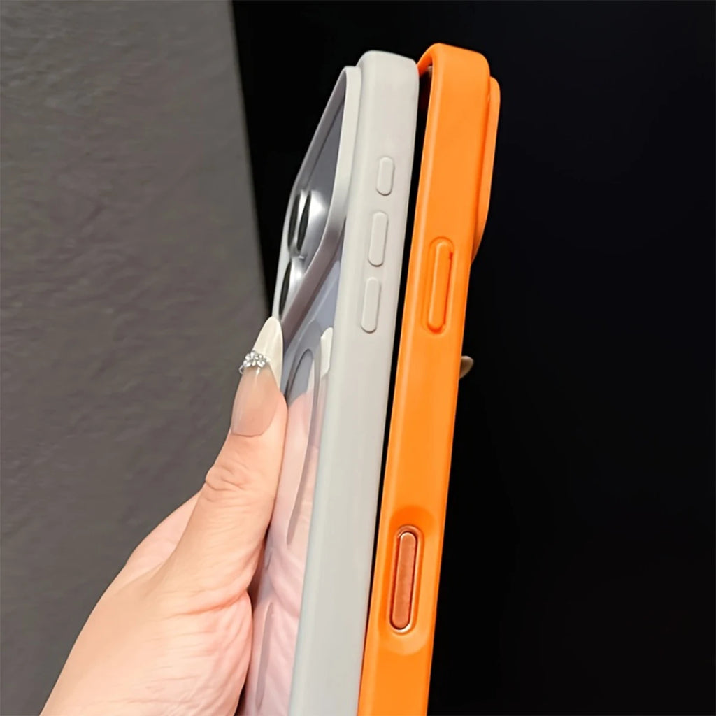 Clear Magnetic Protective Case for iPhone 11–17 Series – Soft-Touch Shockproof Bumper with Raised Camera Protection