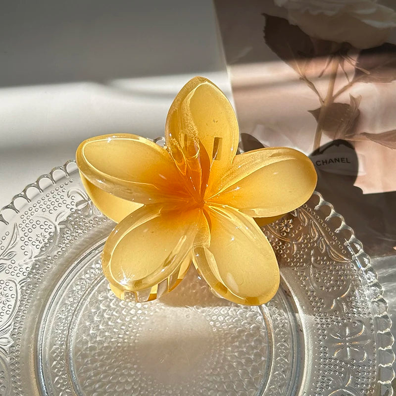 AURELLE Bohemia Flower Hair Claw Clip – Large Women's Fashion Hair Accessory
