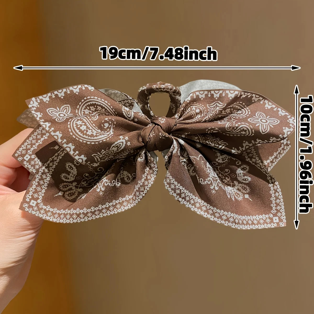 Elegant Floral Bow Hair Clip
