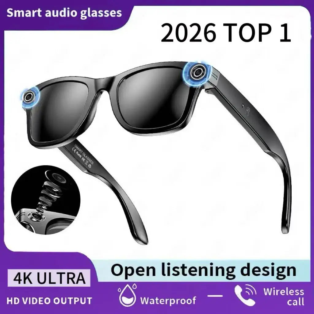 AI Smart Bluetooth Glasses with HD Camera &amp; Voice Assistant