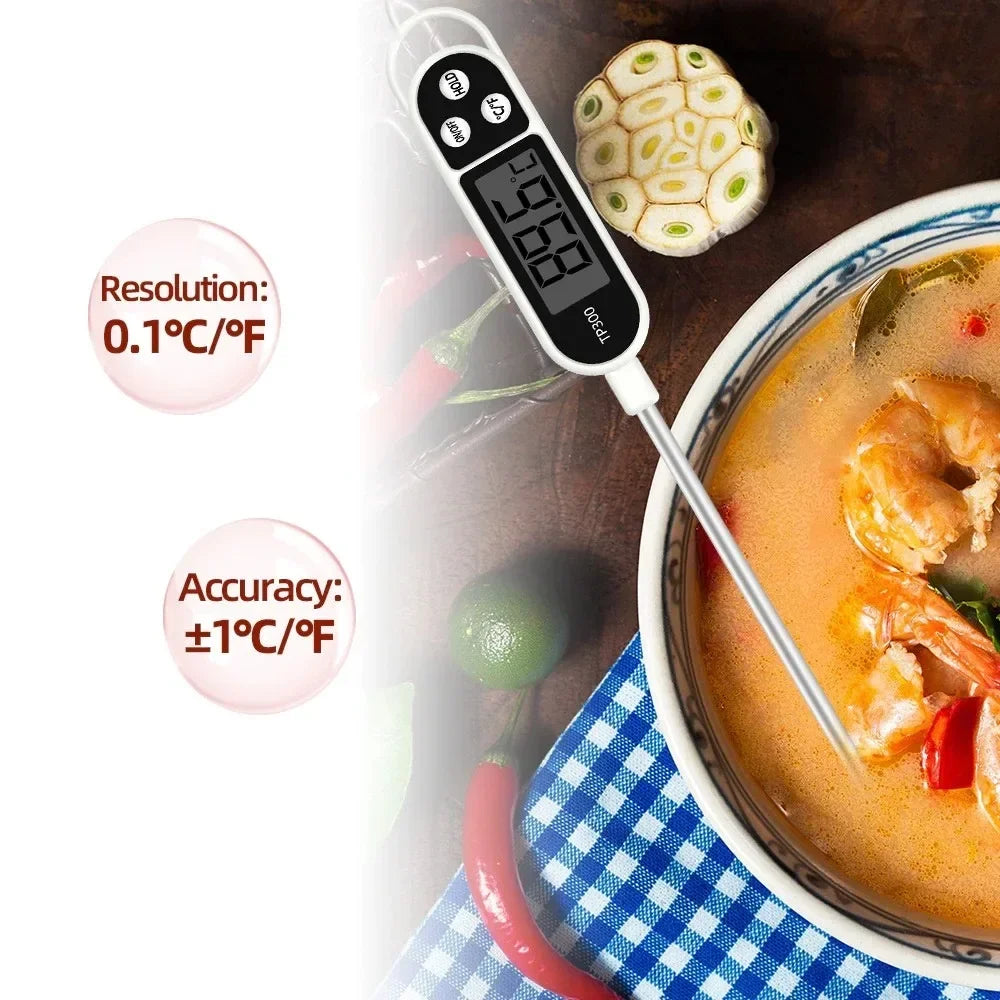 TP300 Digital Food Thermometer – Instant Read Kitchen Probe for Meat, BBQ, Baking & Cooking