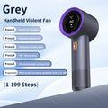 Portable Rechargeable Handheld Fan – 199-Speed Adjustable Mini USB Fan