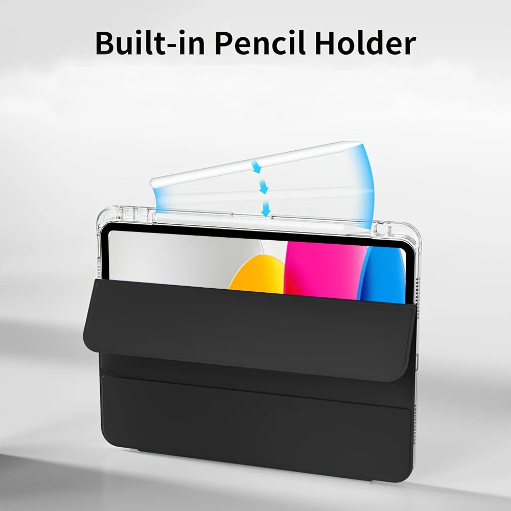 Minimalist Flip Tablet Case – Protective TPU Cover for iPad & Samsung Galaxy Tab