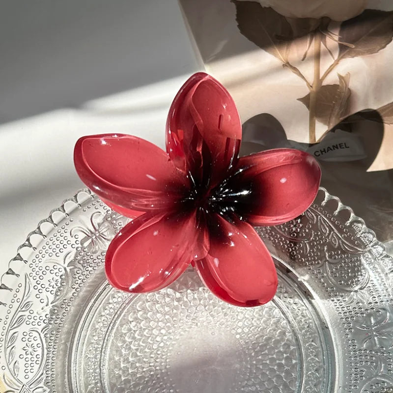 AURELLE Bohemia Flower Hair Claw Clip – Large Women's Fashion Hair Accessory