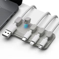 Multipurpose Magnetic Organizer Desktop Cable Clip Mouse Wire Protector Cord Winder Self-Adhesive Fixed USB Charging Line Holder