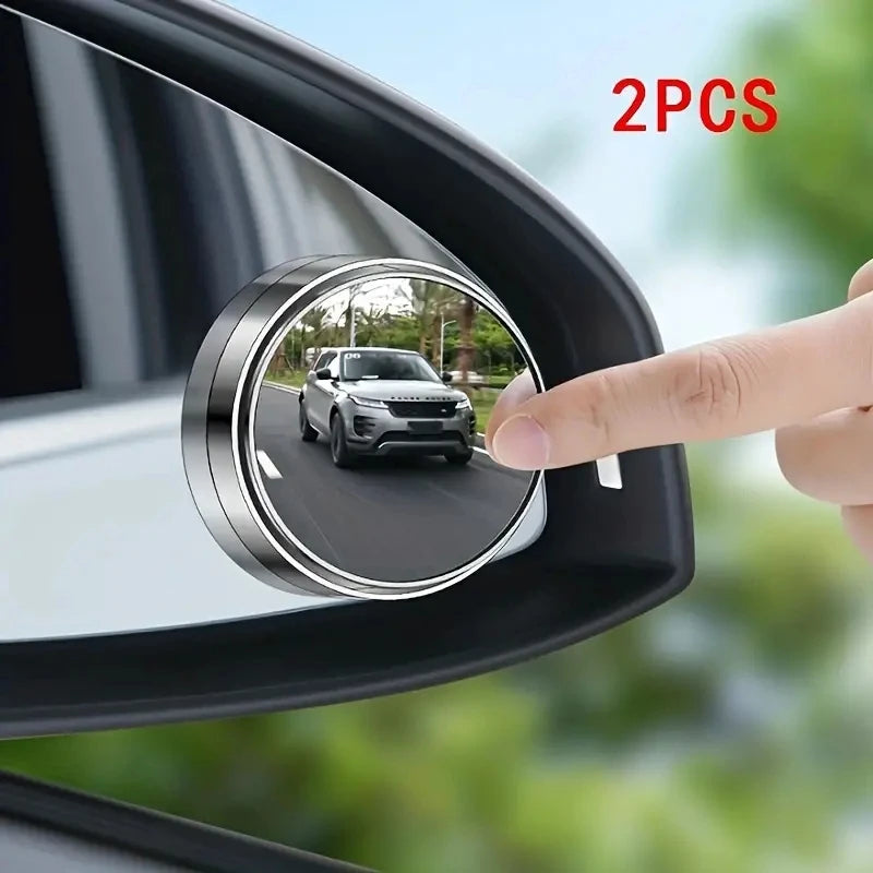 2-Pack 360° Adjustable Wide-Angle Blind Spot Mirrors