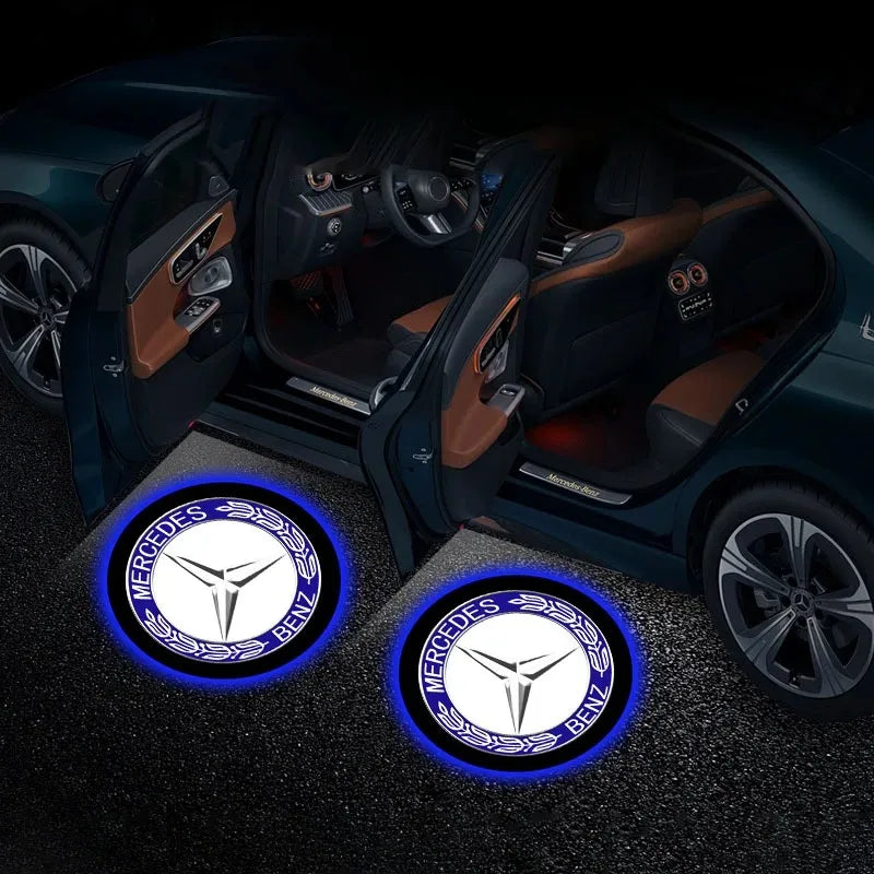 2PC Mercedes-Benz LED Door Welcome Projector Lights – Logo Shadow Lamps