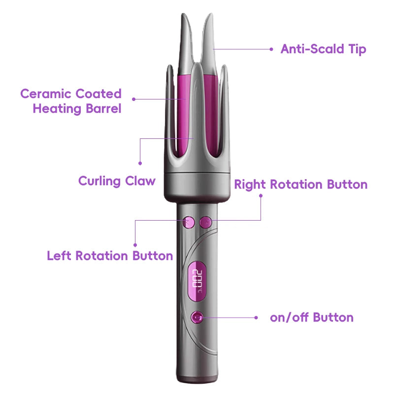 Automatic Rotating Curling Iron – 32mm Ceramic Hair Curler