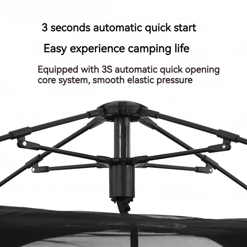Outdoor Vinyl Tent Cmping Portable Equipment Camping Thick sun Protection And Rainstorm Automatic Quick Opening Tent.