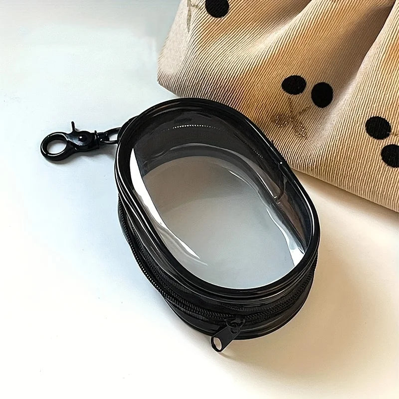 Portable Mini Zipper Storage Pouch – Silicone Organizer for Earbuds & Chargers