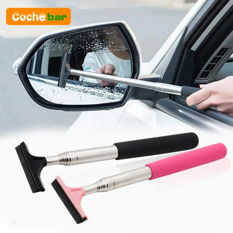 Car Rearview Mirror Cleaning Wiper – Telescopic Auto Glass & Window Scraper