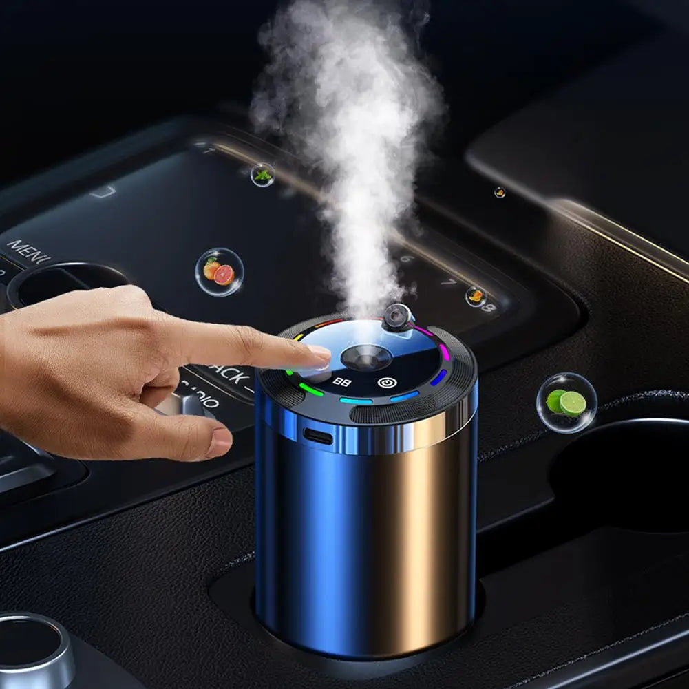 Car Aroma Diffuser & Humidifier – 5 Mist Modes with Essential Oil