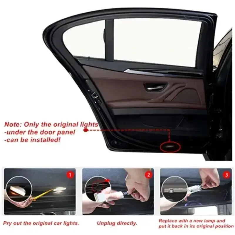 BMW LED Door Welcome Light – Ghost Shadow Projector for BMW Models