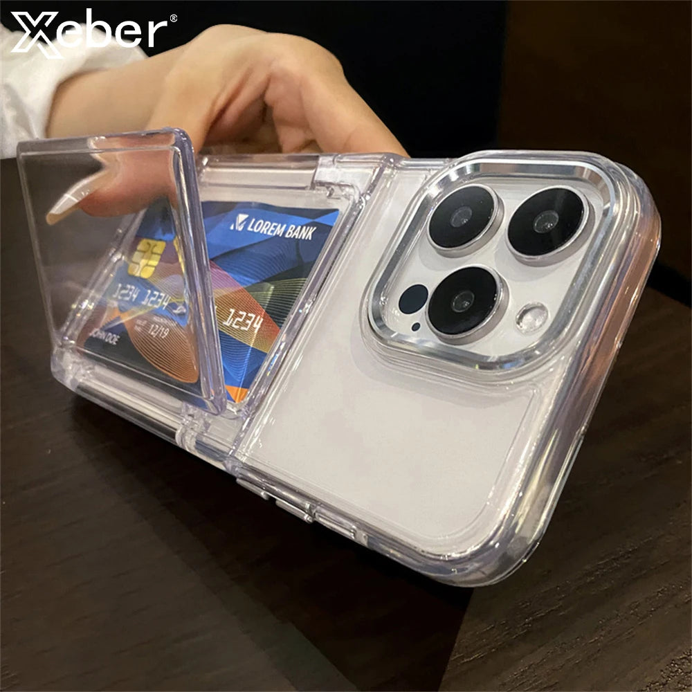 Clear Card Holder Phone Case – Shockproof Wallet Case for iPhone