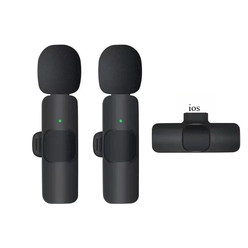 Mini Wireless Lavalier Microphone USB C Noise Cancellation Lapel Mic for iPhone 17/16/15 Video Recording Vlog