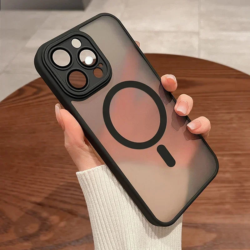 Magnetic Luxury Matte Case for iPhone