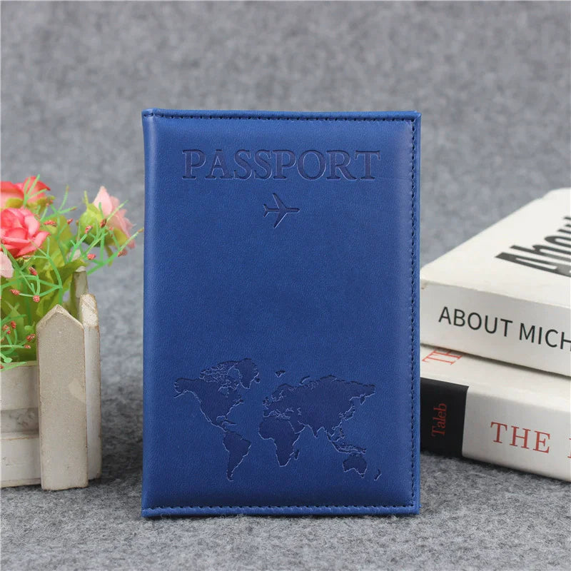 PU Leather Passport Holder – Travel Passport Cover with Card Slots