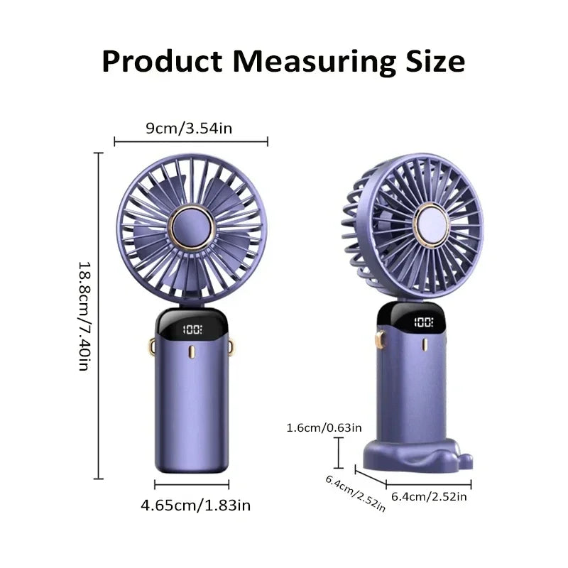 Portable 3-in-1 Mini Neck Fan
