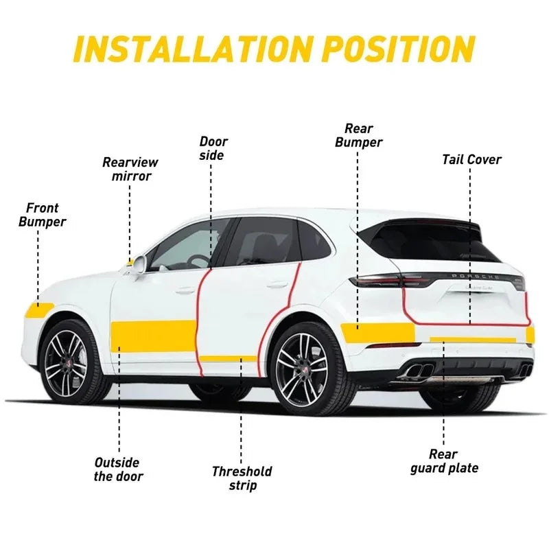 3D Carbon Fiber Car Protection Tape