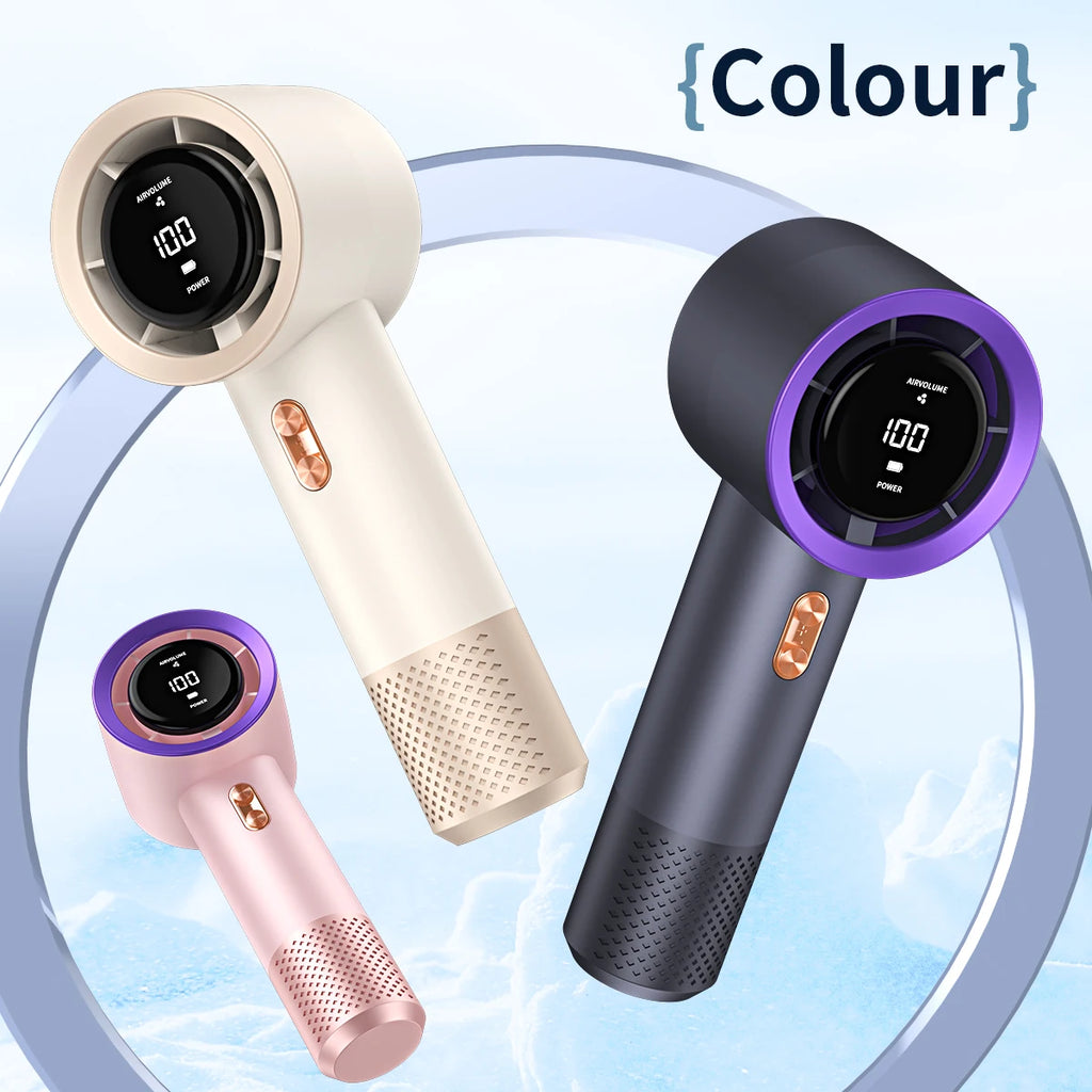 Portable Rechargeable Handheld Fan – 199-Speed Adjustable Mini USB Fan