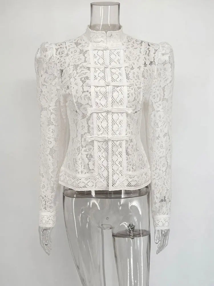 Women’s Lace Hollow Out Summer Shrug Blouse