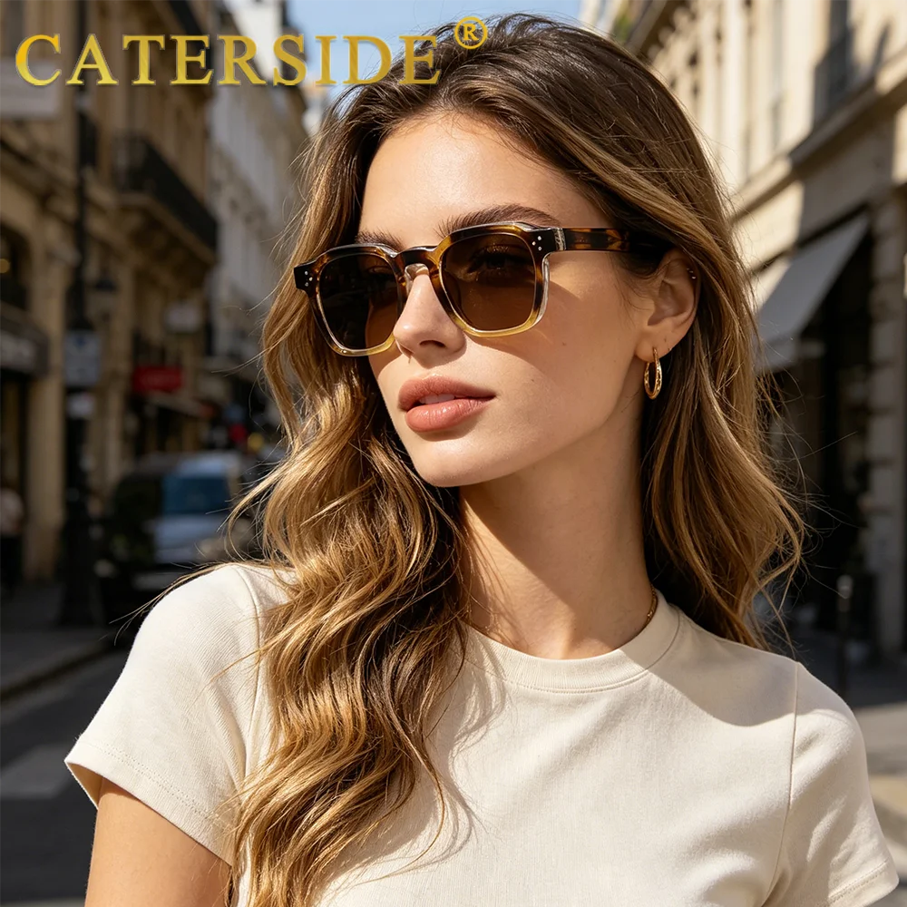 CATERSIDE Small Square UV400 Sunglasses – Fashion Eyewear for Women & Men
