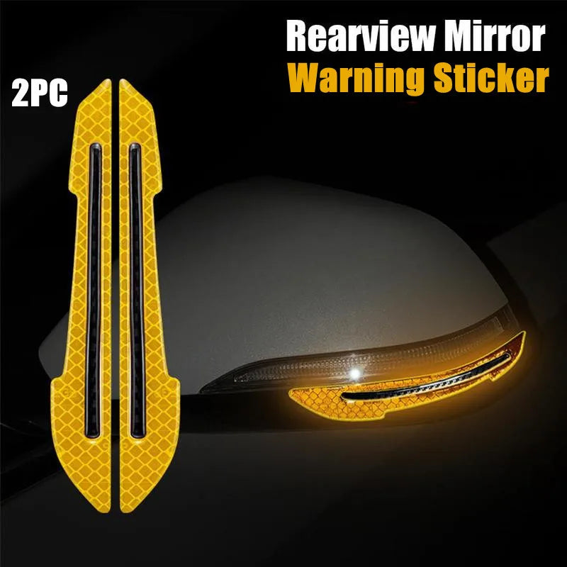 Reflective Car Safety Strips – Wheel Hub & Door Handle Warning Stickers